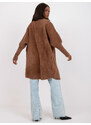 Glara Solid colour coat with wool