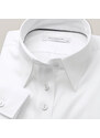 Willsoor Camisa clásica para mujer en color blanco con estampado liso 14818