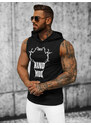 Camiseta sin mangas de hombre negra OZONEE NB/MT3024