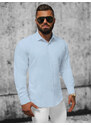 Camisa de hombre azul claro OZONEE O/3777