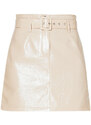 Liu Jo Falda Minifalda de tejido revestido brillante