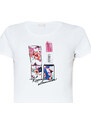 Liu Jo Tops y Camisetas Camiseta con estampado de pintalabios y strass