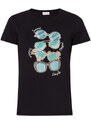 Liu Jo Tops y Camisetas Camiseta con estampado de gafas de sol y strass