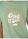 Camiseta Only & Sons Lenny Vintage Print Hedge Green