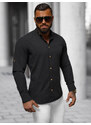 Camisa de hombre negra OZONEE O/V83