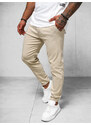 Pantalón chino jogger de hombre beige OZONEE O/1405SP