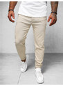 Pantalón chino jogger de hombre beige OZONEE O/1405SP