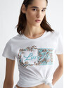 Liu Jo Tops y Camisetas Camiseta con estampado floral y logotipo