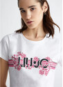 Liu Jo Tops y Camisetas Camiseta con estampado floral y strass