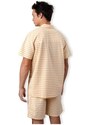 Brava Fabrics Camisa manga larga Stripes Overshirt - Sand