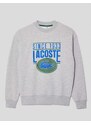 Lacoste Jersey SUDADERA LOOSE FIT GRAPHIC SWEATSHIRT ARGENT CHINE