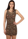 Glara Mini leopard print dress